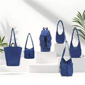 橢圓帆船式設(shè)計(jì)環(huán)保rpet再生料月牙包lulu輕便調(diào)節(jié)肩帶單肩包定制